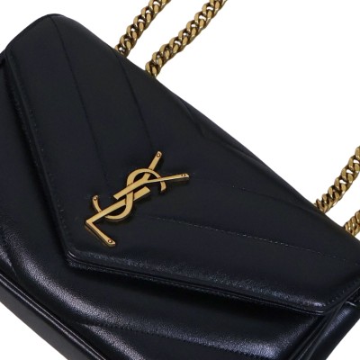 Loulou Small in Matelasse Lambskin Black