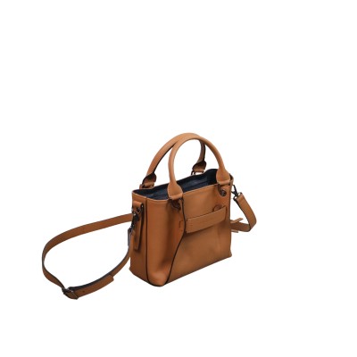 3D Small Handbag Leather Natural
