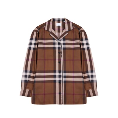Jackie Check Shirt Dark BirchBrown
